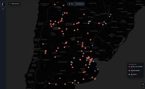 Pantalla del prototipo de Faro publicada después de Hack@LATAM